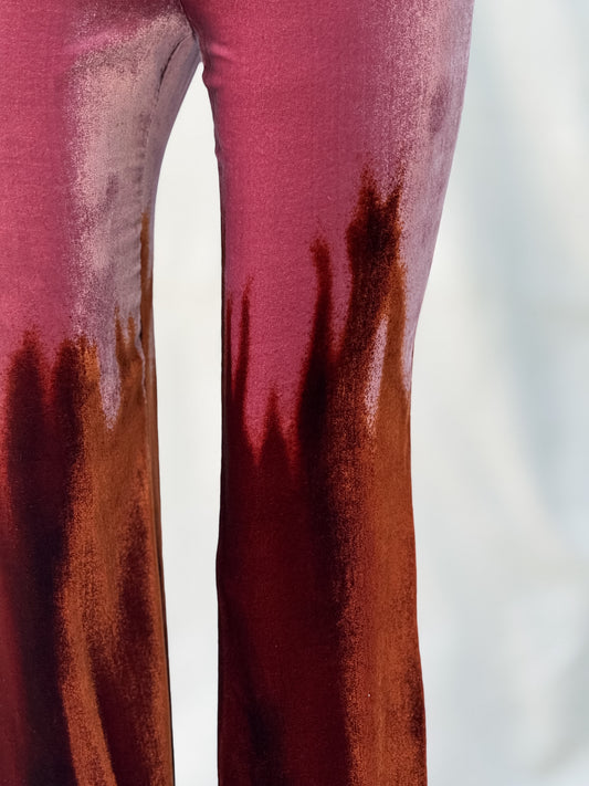 Romeo Gigli Ombre Velvet Pants