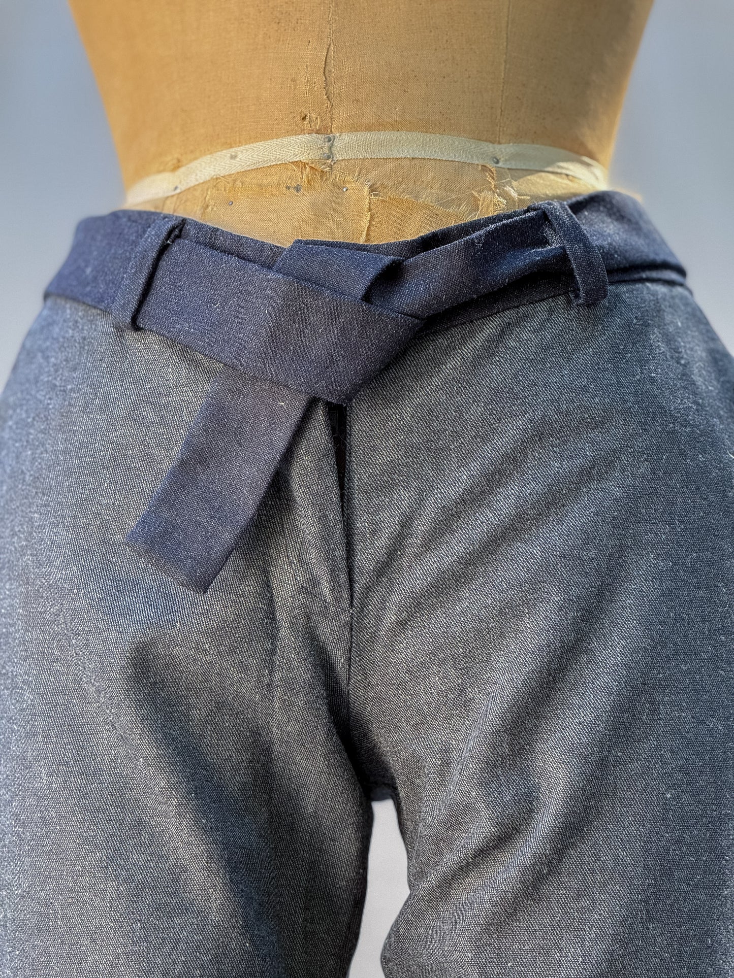 Le Flesh Denim Tuxedo detail Pants