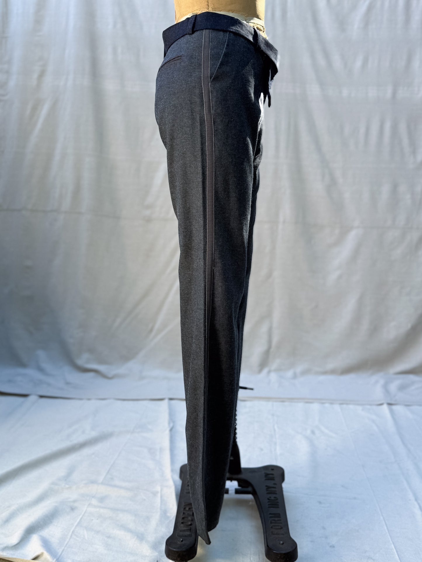 Le Flesh Denim Tuxedo detail Pants