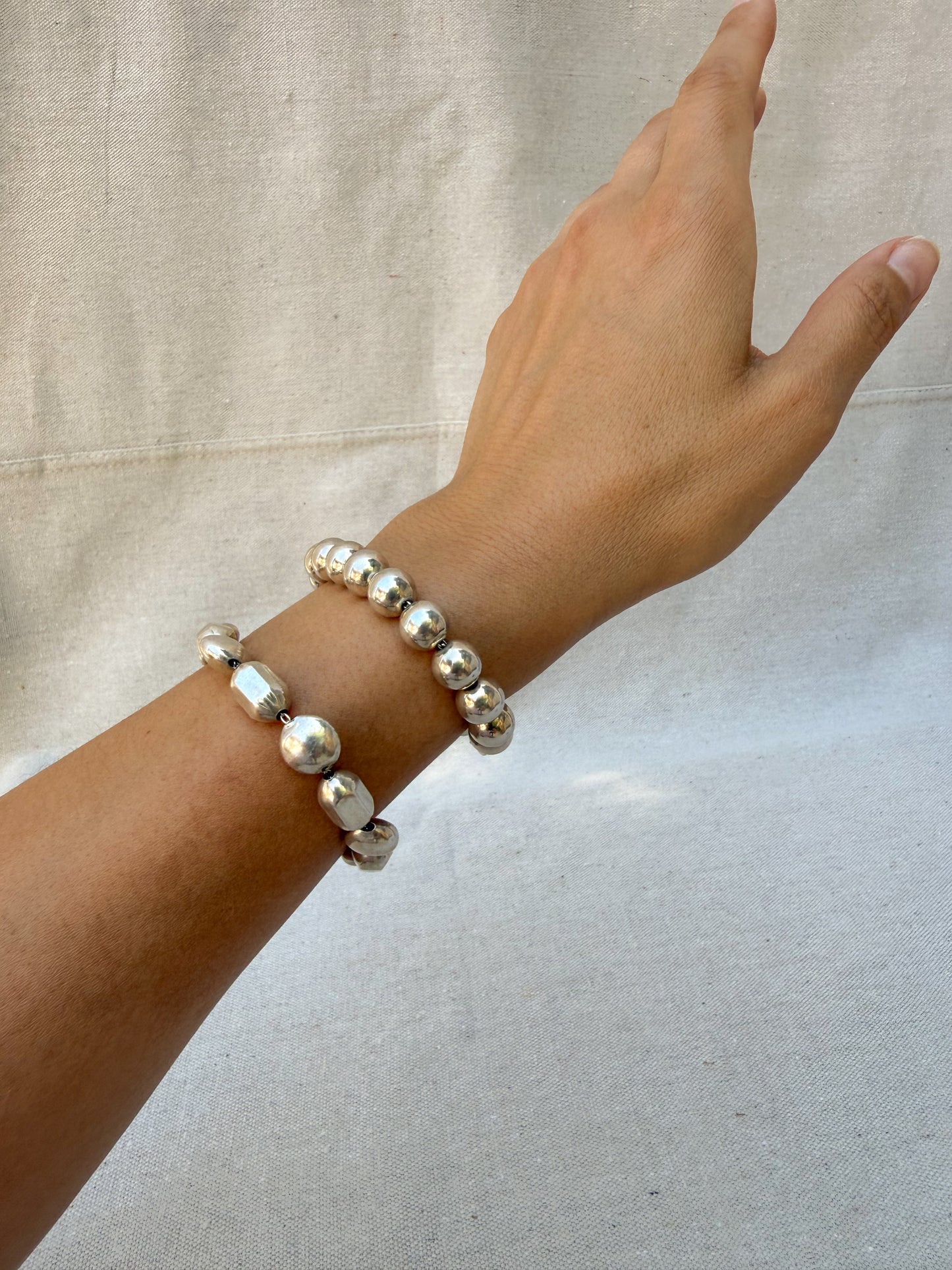 Tiffany & Co Sterling Silver Hardware Ball Bracelet