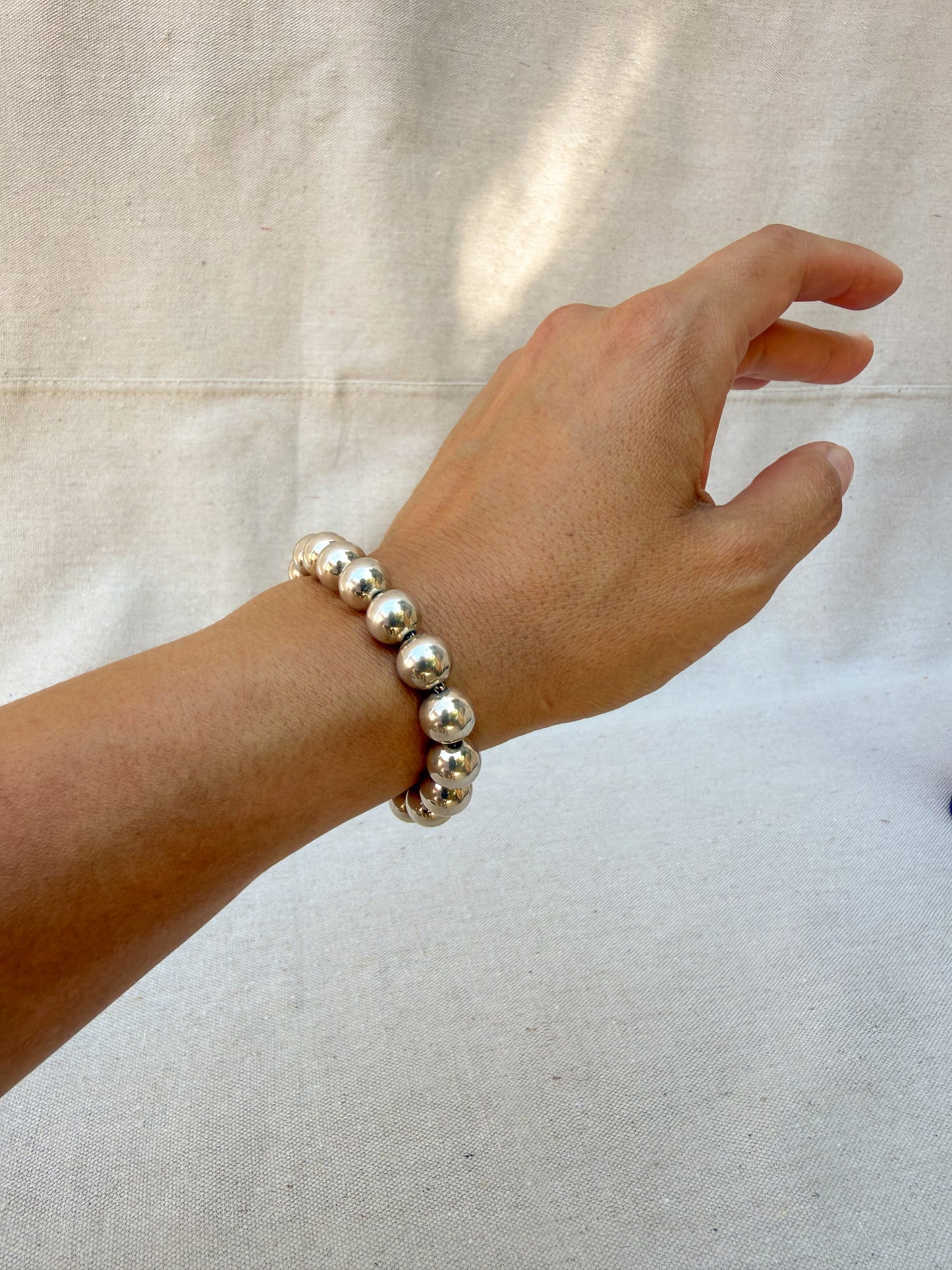 Tiffany & Co Sterling Silver Hardware Ball Bracelet